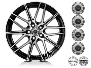 Audi Pegatina de Tapacubos Edición Estilo de Cúpula Estilo
